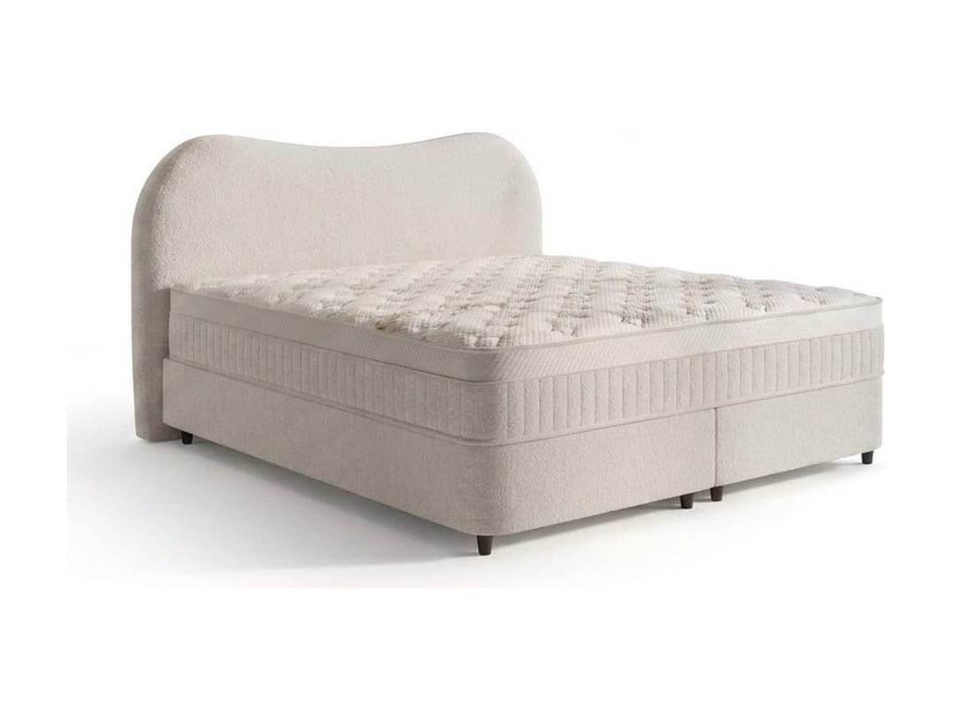 Opbergboxspring Aron Off-white 140x200 cm