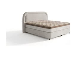 Opbergboxspring Esmee Off-white 140x200 cm