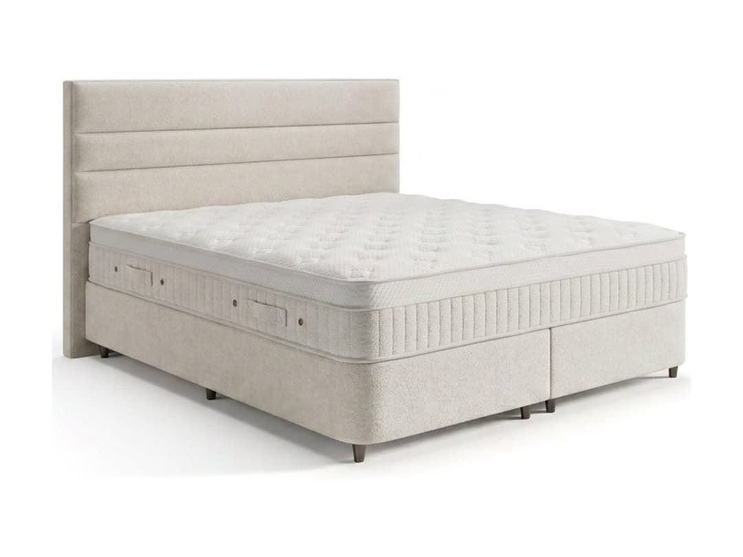 Opbergboxspring Hugo Off-white 140x200 cm