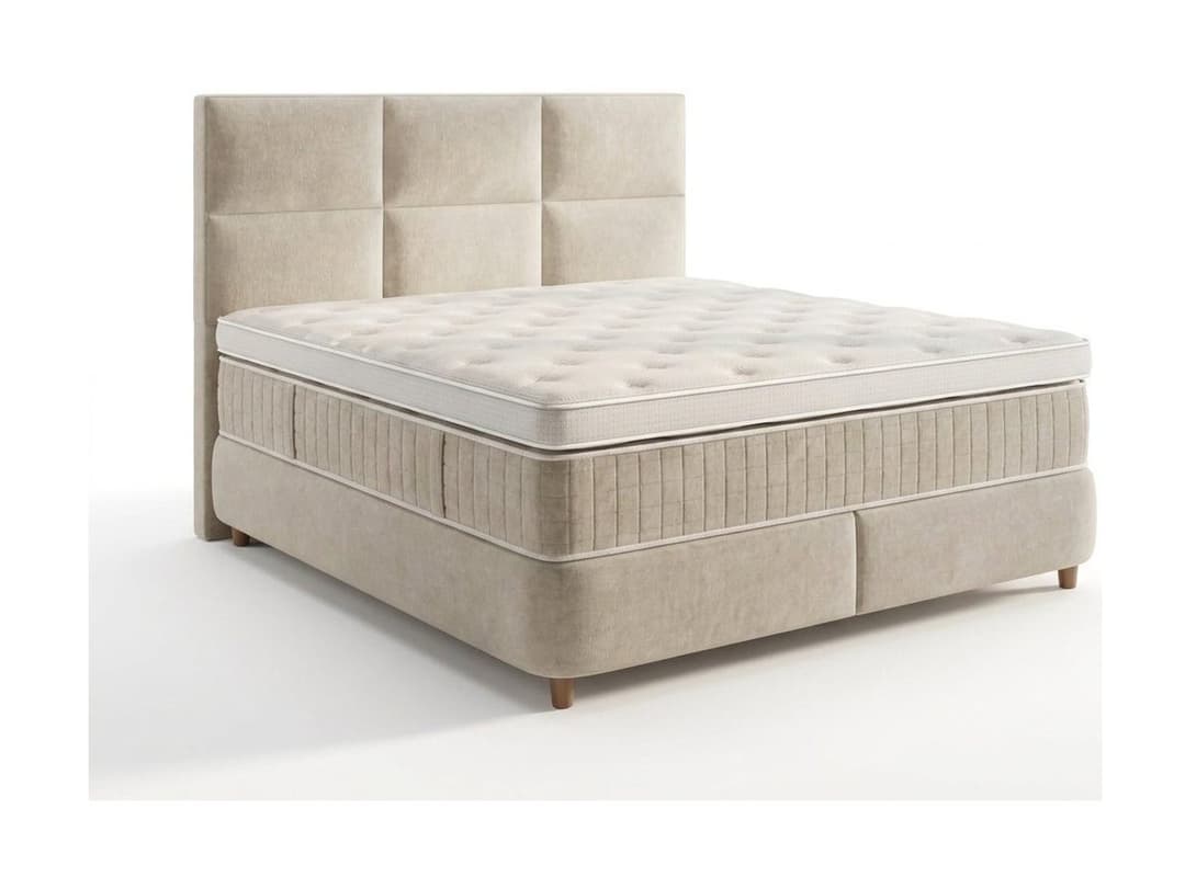 Opbergboxspring Floor Beige 140x200 cm