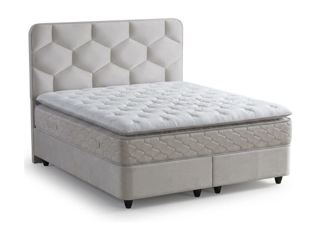 Opbergboxspring Dana Beige 140x200 cm