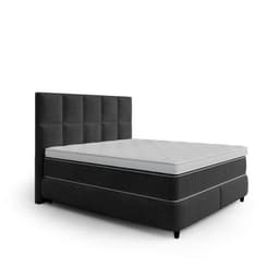 Opbergboxspring Nine Zwart 140x200 cm