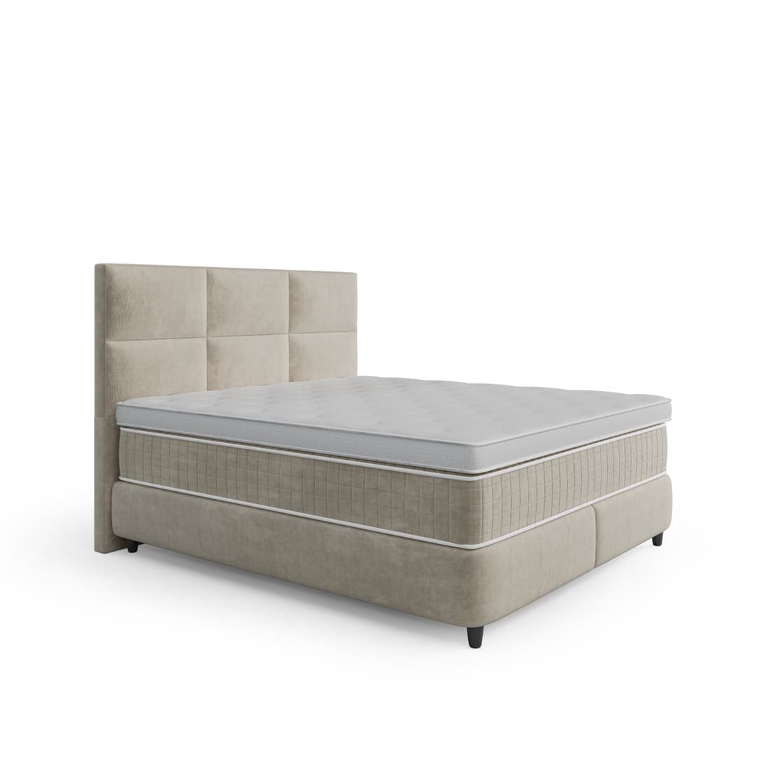 Opbergboxspring Floor Beige 140x200 cm