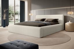 Bed met opbergruimte Veerle Beige 140x200 cm