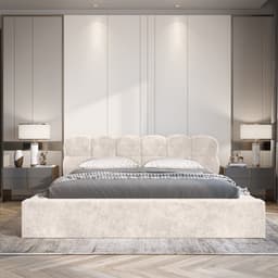 Bed met opbergruimte Hidde Beige 140x200 cm