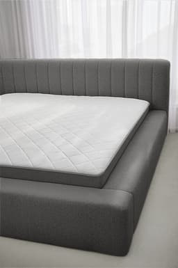 Bed met opbergruimte Evi Antraciet 140x200 cm