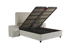 Opbergboxspring Bregje Beige 140x200 cm