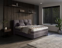 Bed met opbergruimte Sofie Beige 160x200 cm
