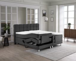 Elektrische boxspring Ivar Antraciet 140x200 cm