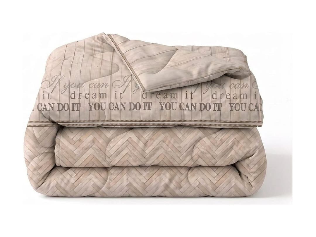 Wasbaar dekbed Jesse visgraat 140x220 cm