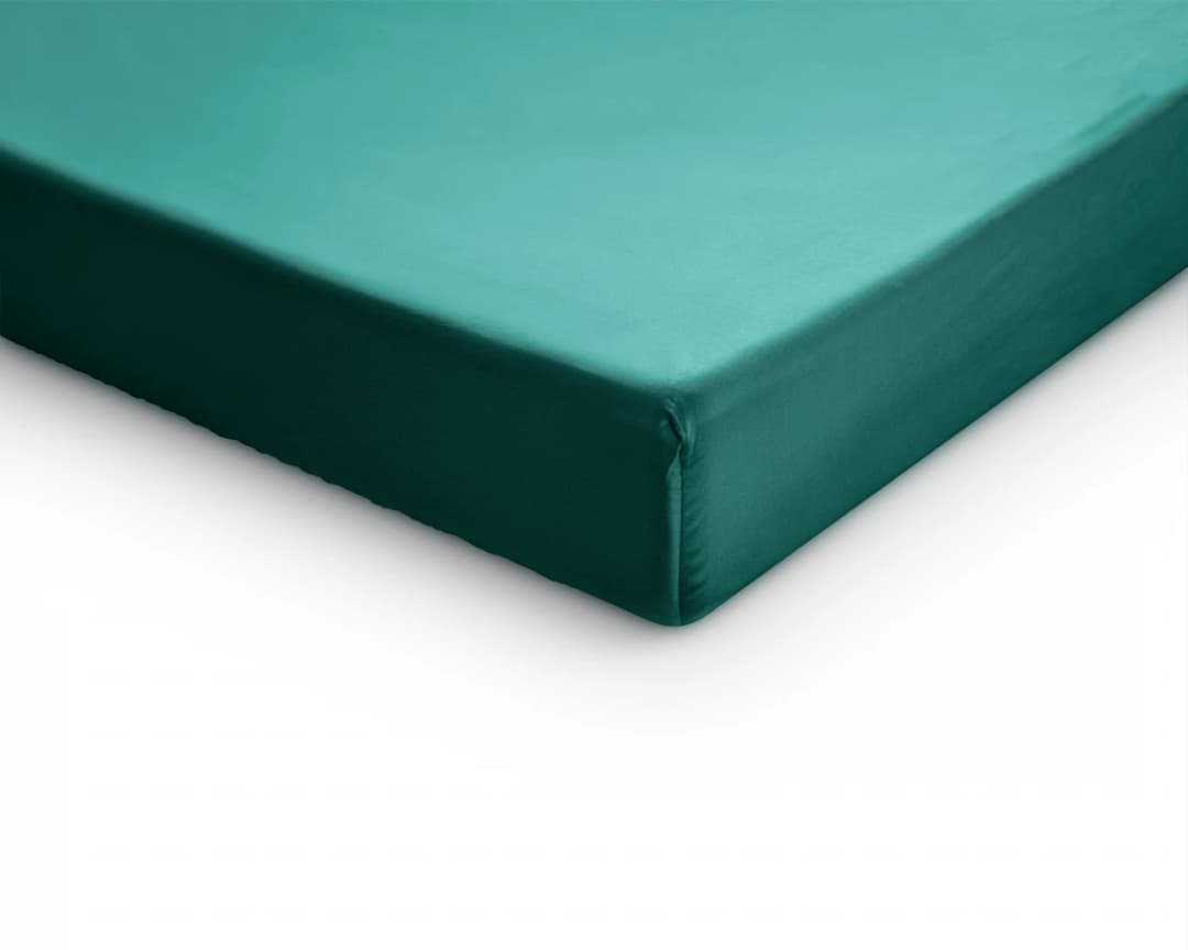 Hoeslaken Kuno Donker groen 80x200 cm
