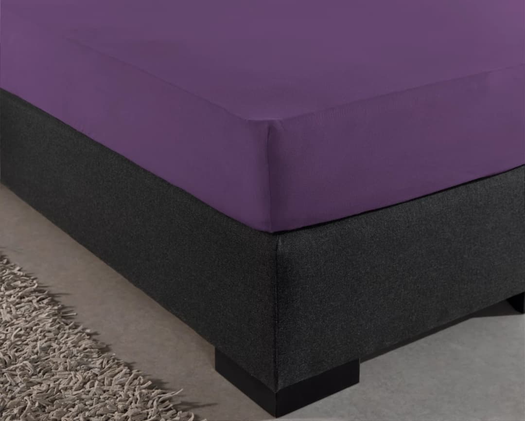 Hoeslaken Keimpe Paars 100x200 cm