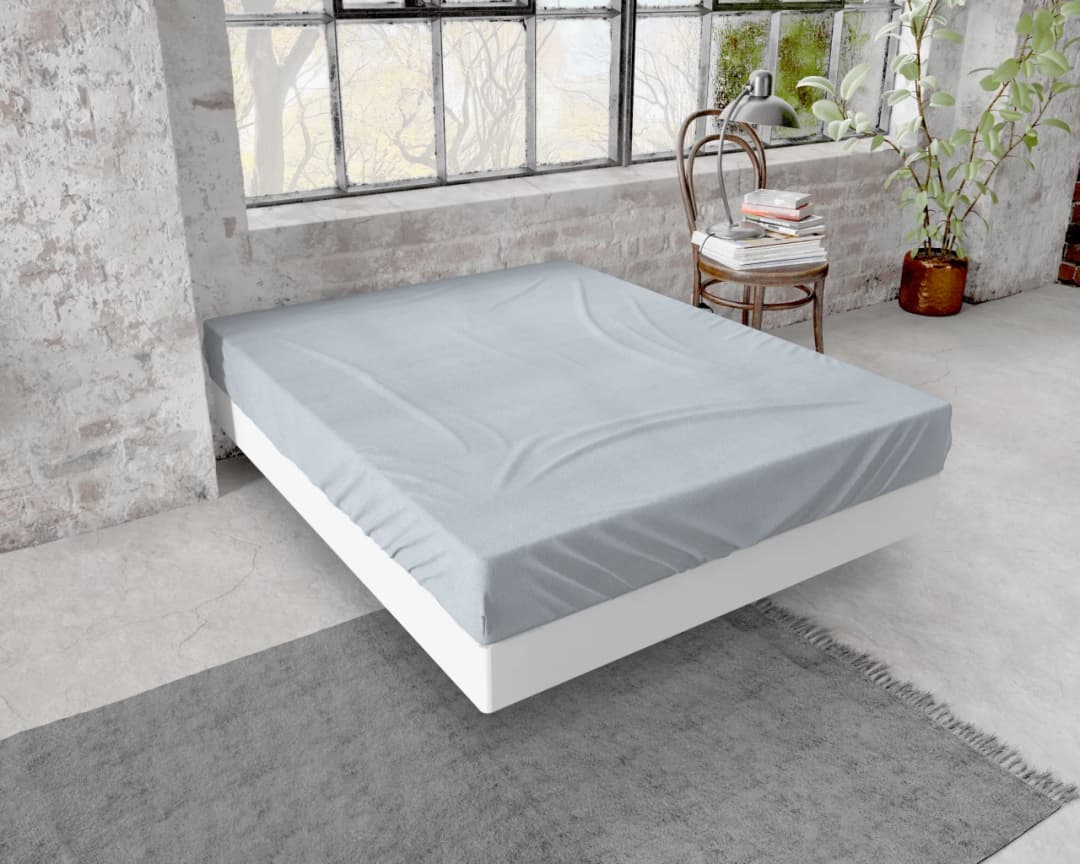 Hoeslaken Kille Grijs 90x200/210 cm