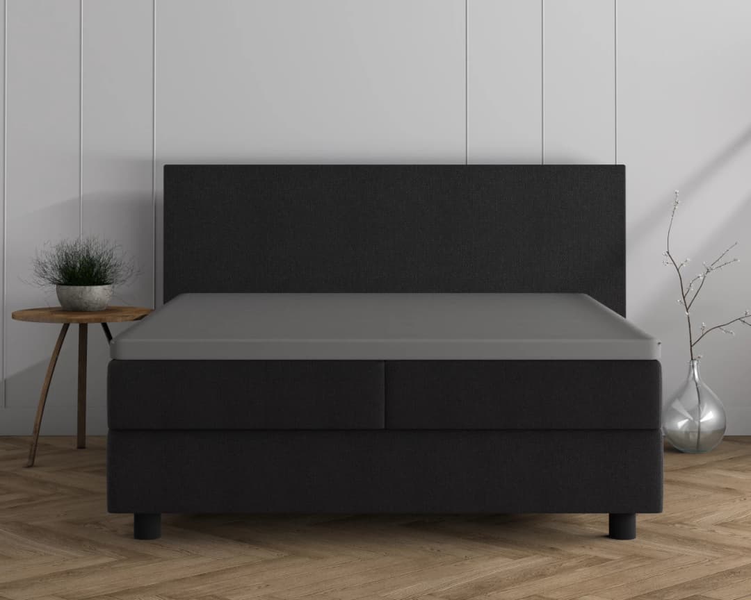 Hoeslaken Kees Zwart 90x200/220 cm