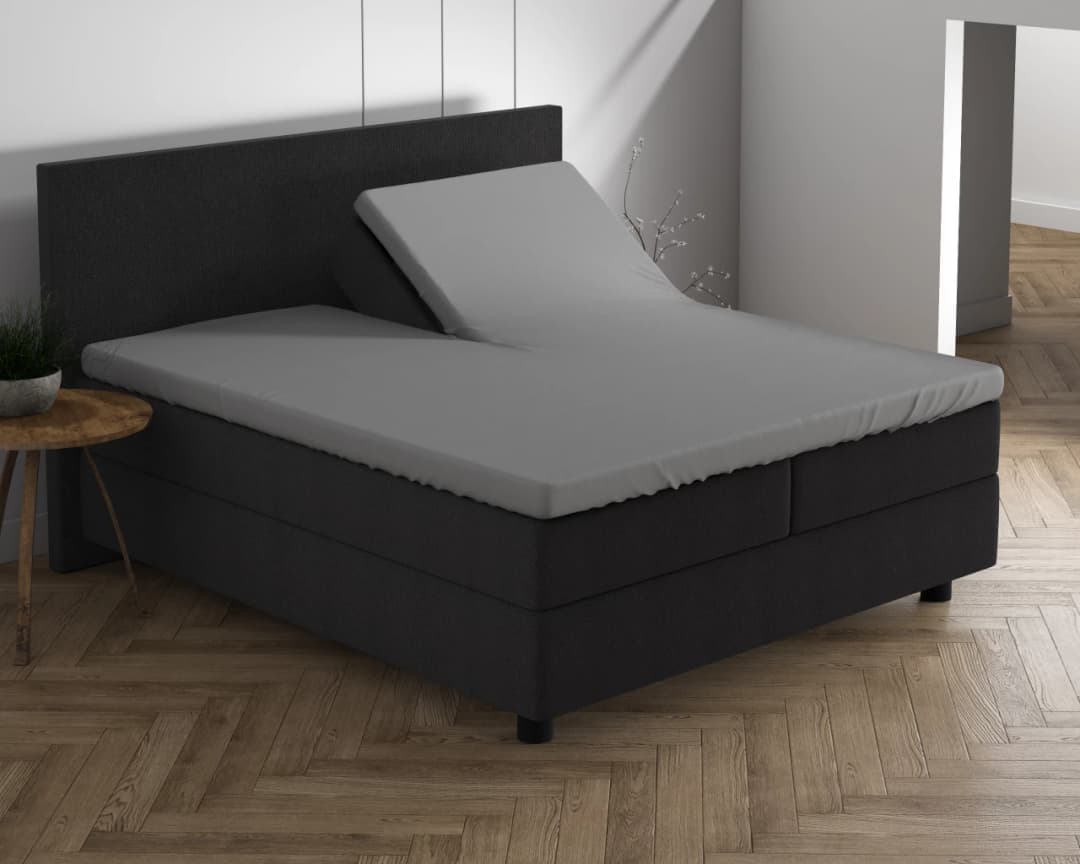 Hoeslaken Kalle Zwart 160x200/220 cm