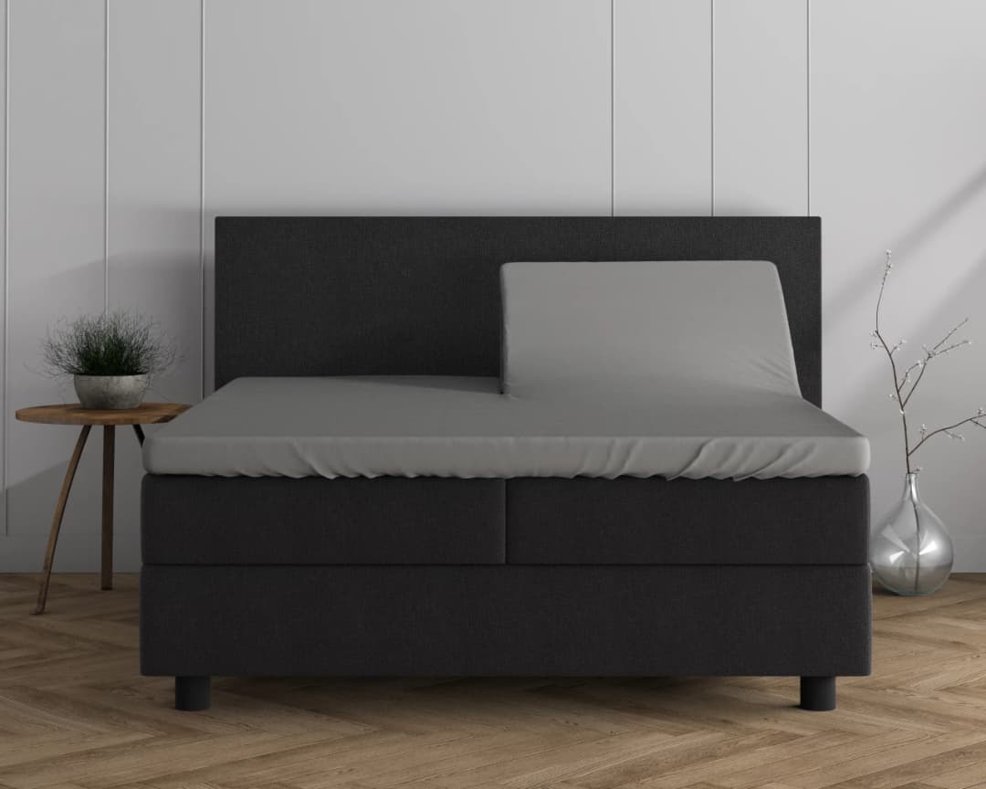 Hoeslaken Kalle Zwart 160x200/220 cm