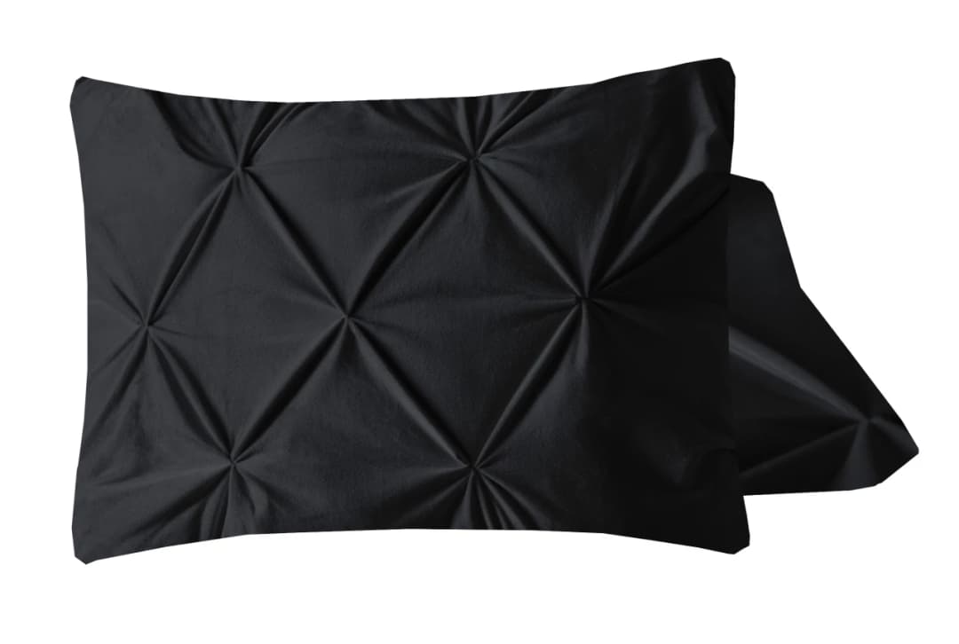 Kussenslopen Meint (set van 2) Zwart 60x70 cm