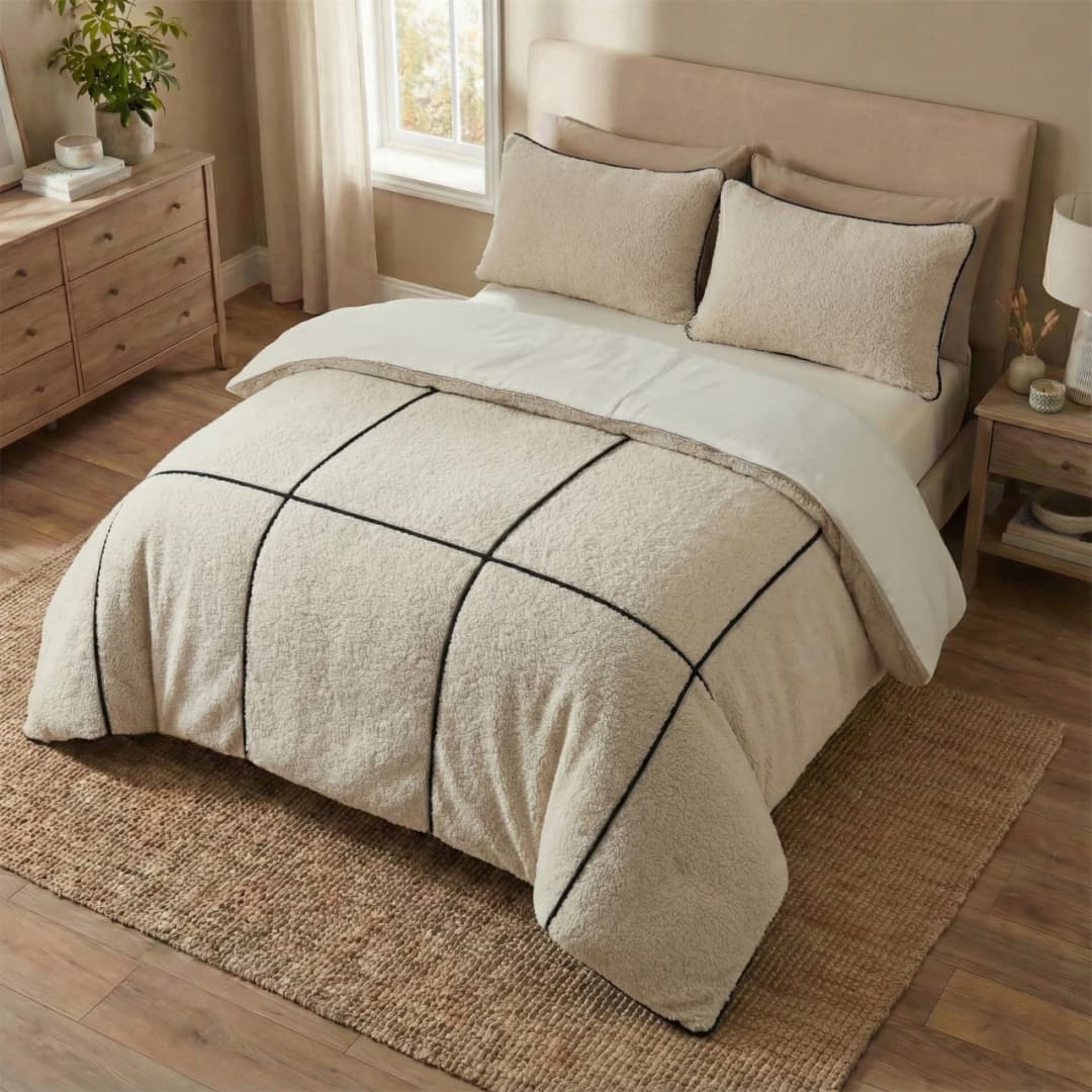 Dekbedovertrek Fardau Beige 140x200/220 cm